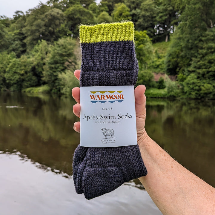 British Wool Socks - Green &amp; Marine