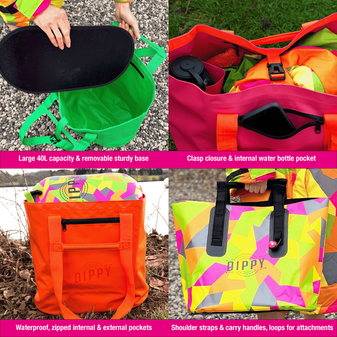 Waterproof Tote Bag 40L – Pink