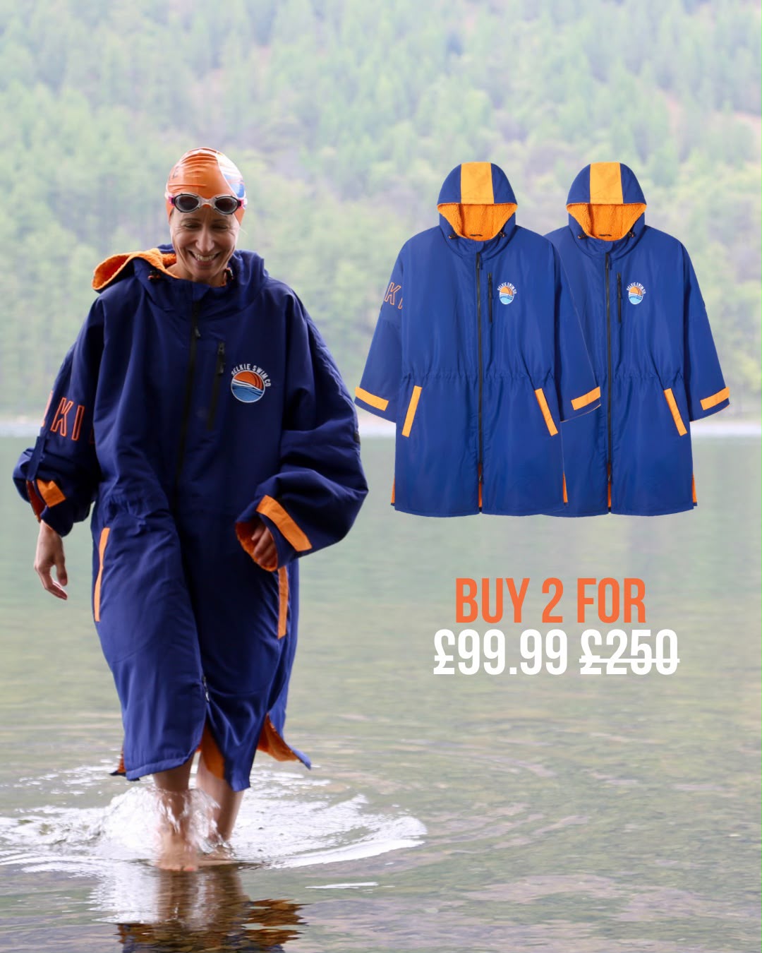 SELKIE RECYCLED SELKIE ROBE - NAVY