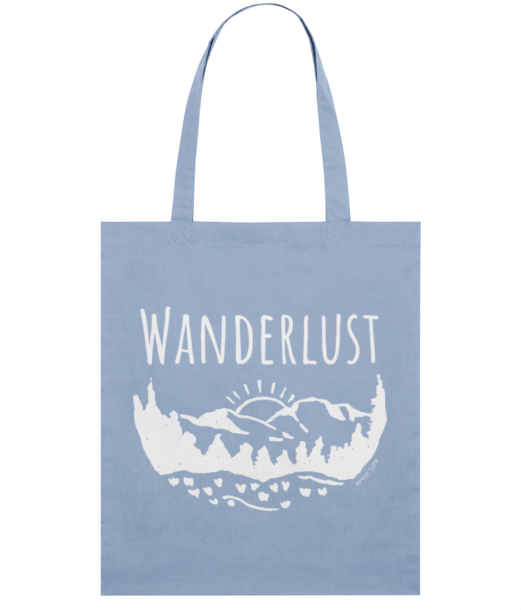 Wanderlust Organic Cotton Tote Bag