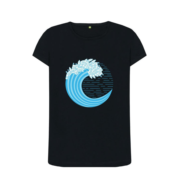 Black 'COASTAL WARRIOR' Ladies Tee