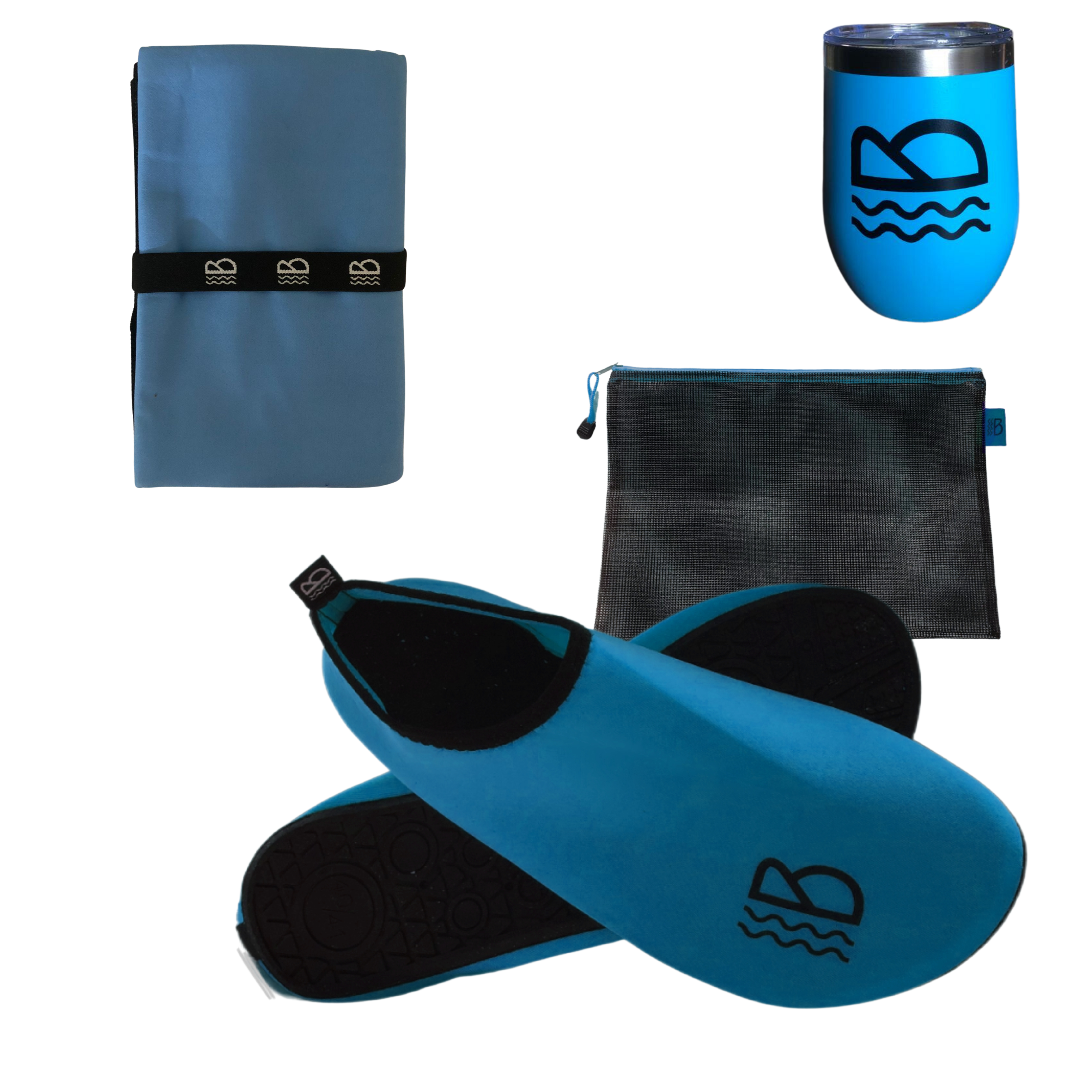 Shoes & Towel & Cup Beach Pack