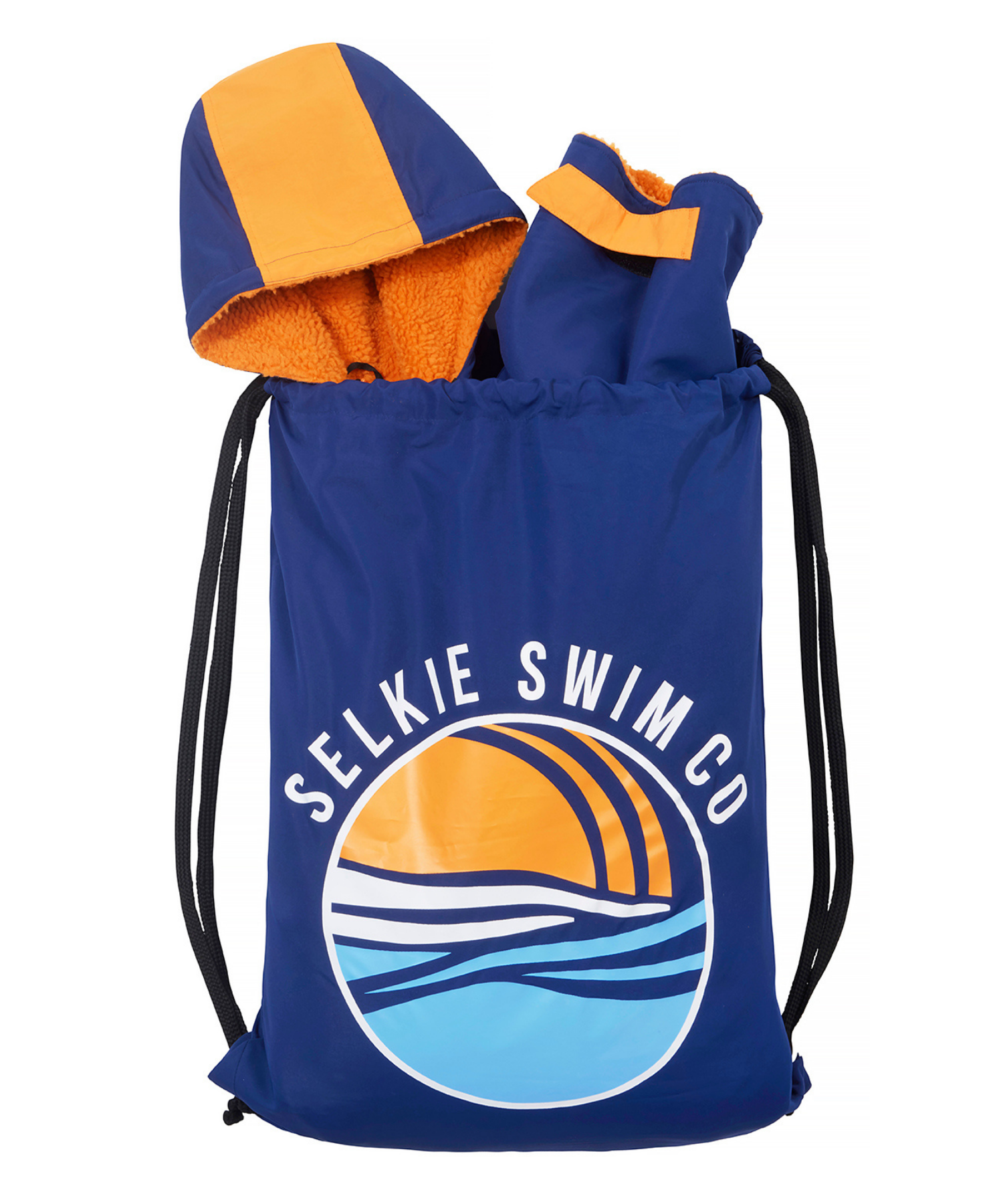 RECYCLED SELKIE ROBE DUAL BRANDED WITH HENLEY SWIM LOGO