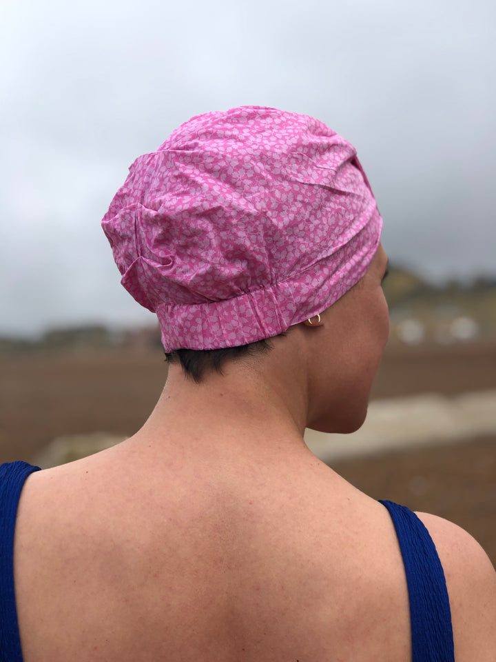 Salty Sea Knot - Swimming Cap Topper - Swim Turban - Pink Glenjade