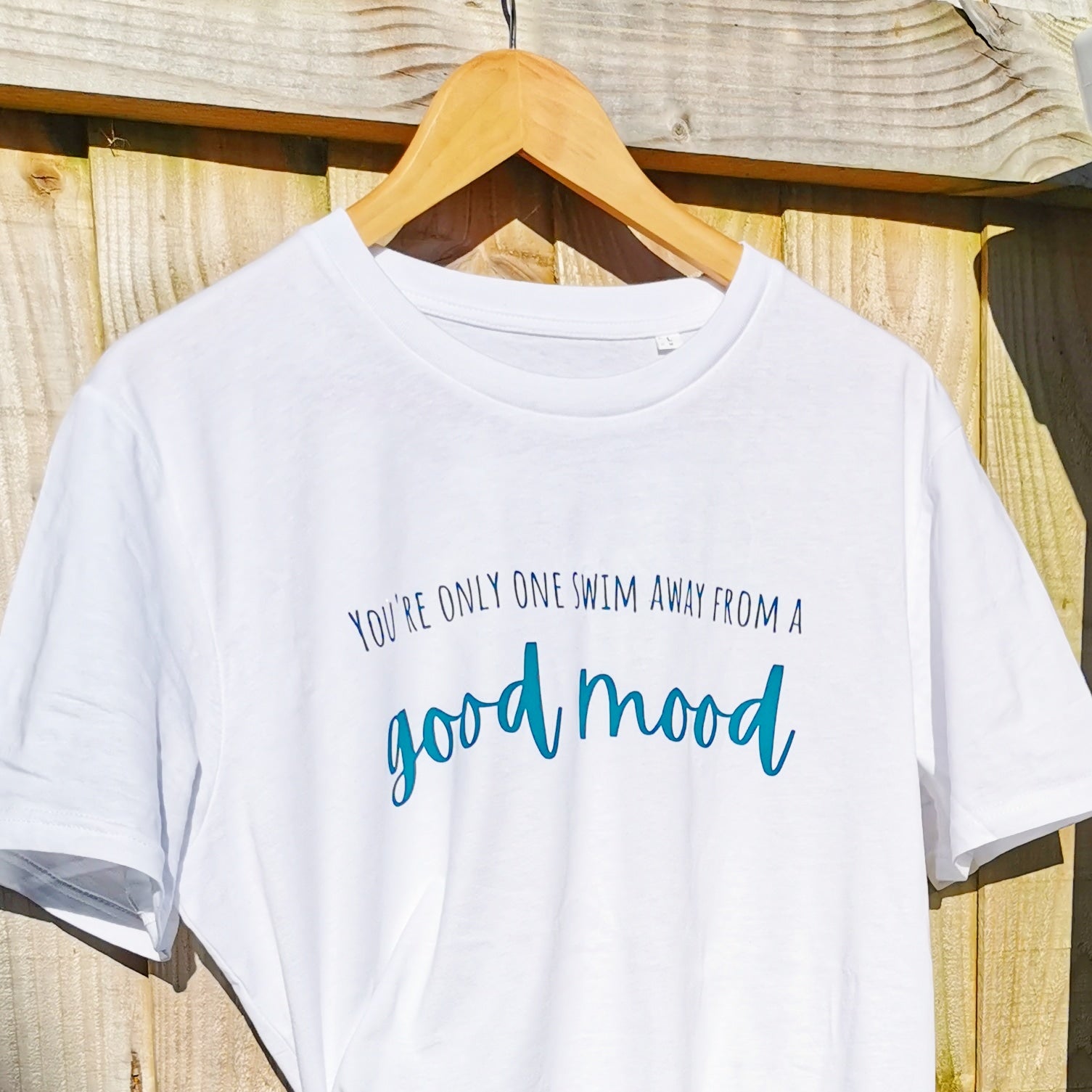 You're Only One Swim Away from a Good Mood Unisex Organic Cotton T-shirt