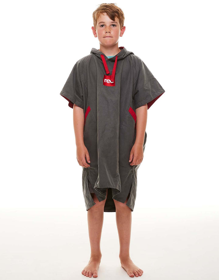 Kids’ Quick Dry Microfibre Changing Robe - Grey