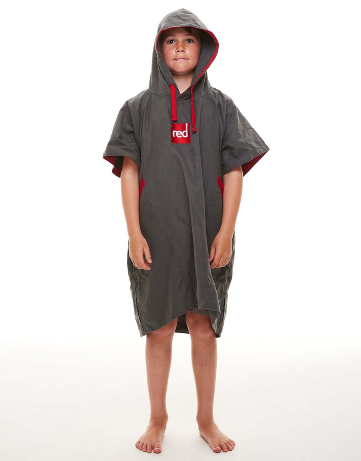 Kids’ Quick Dry Microfibre Changing Robe - Grey