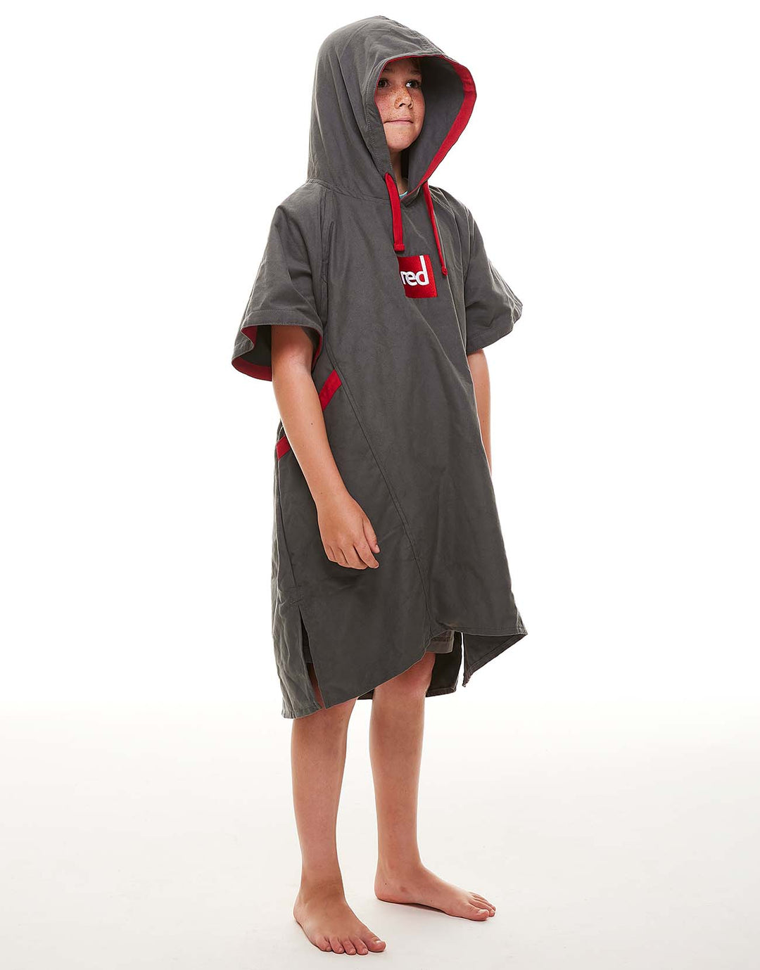 Kids’ Quick Dry Microfibre Changing Robe - Grey
