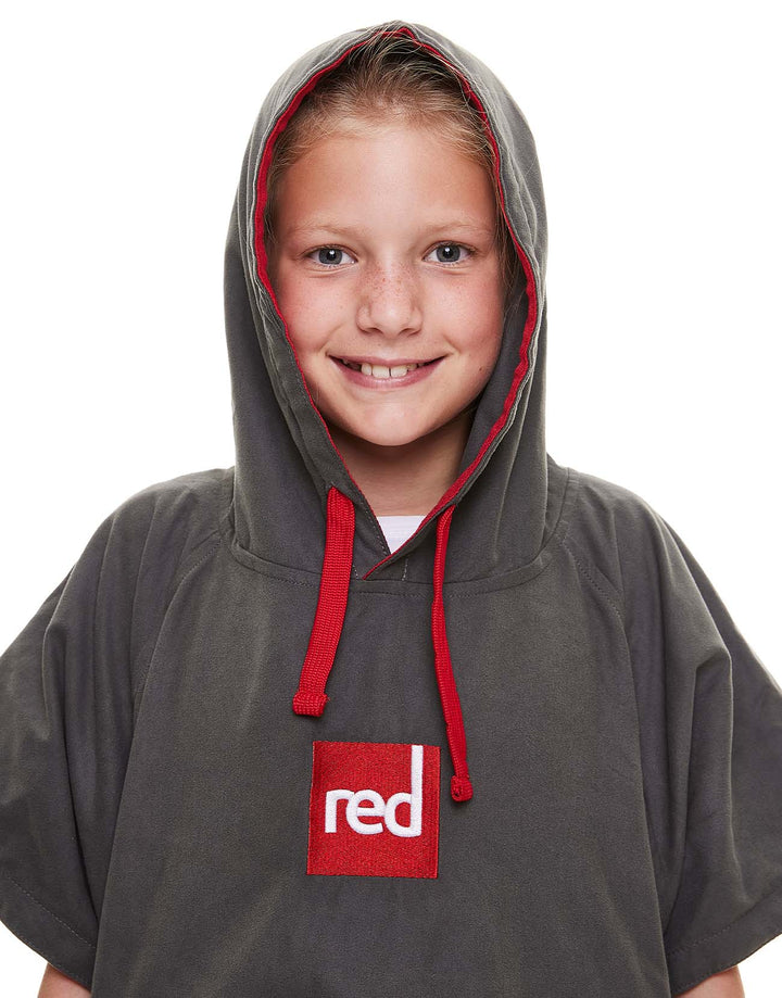 Kids’ Quick Dry Microfibre Changing Robe - Grey