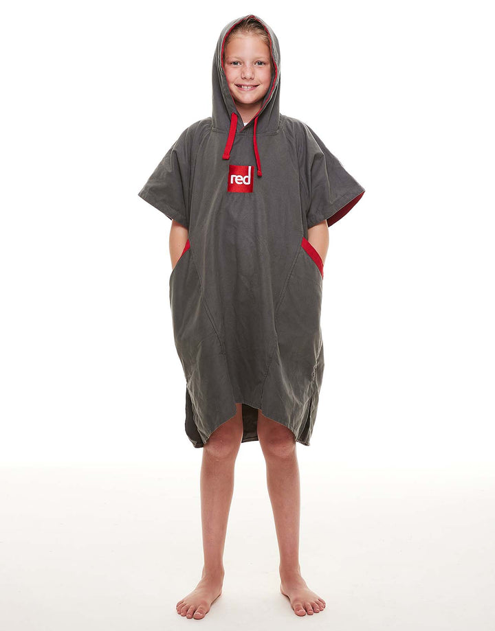 Kids’ Quick Dry Microfibre Changing Robe - Grey