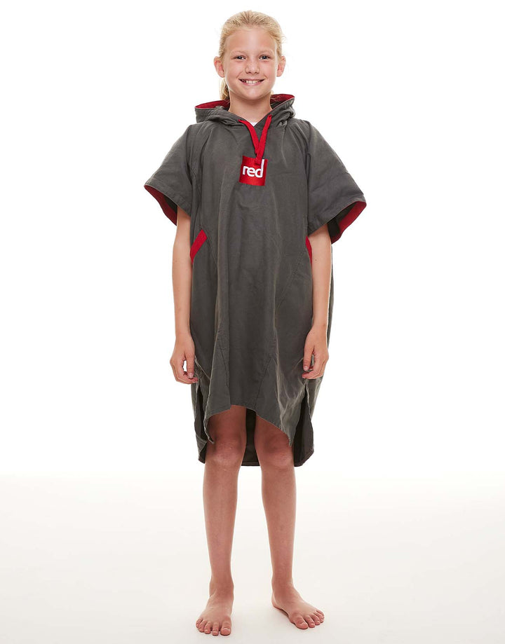 Kids’ Quick Dry Microfibre Changing Robe - Grey