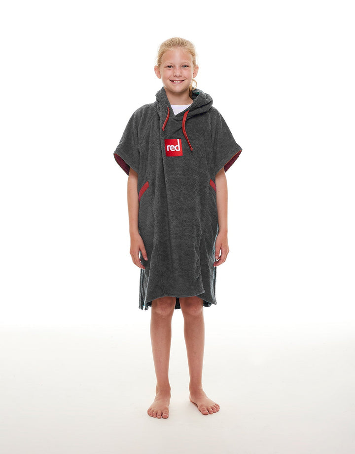 Kids’ Towelling Change Robe - Grey
