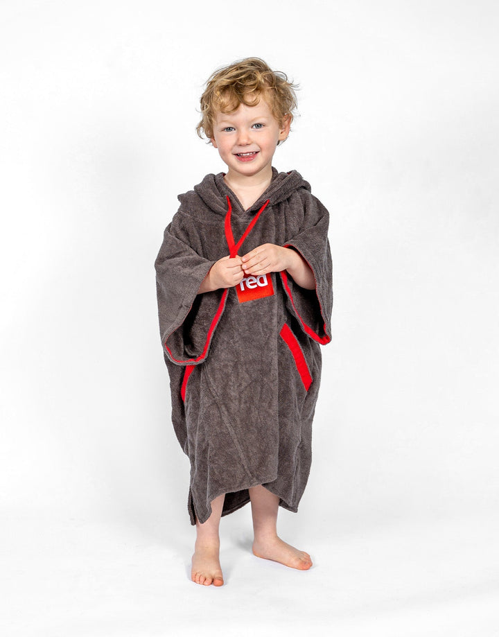 Kids’ Towelling Change Robe - Grey