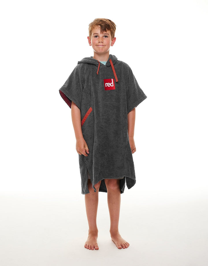 Kids’ Towelling Change Robe - Grey