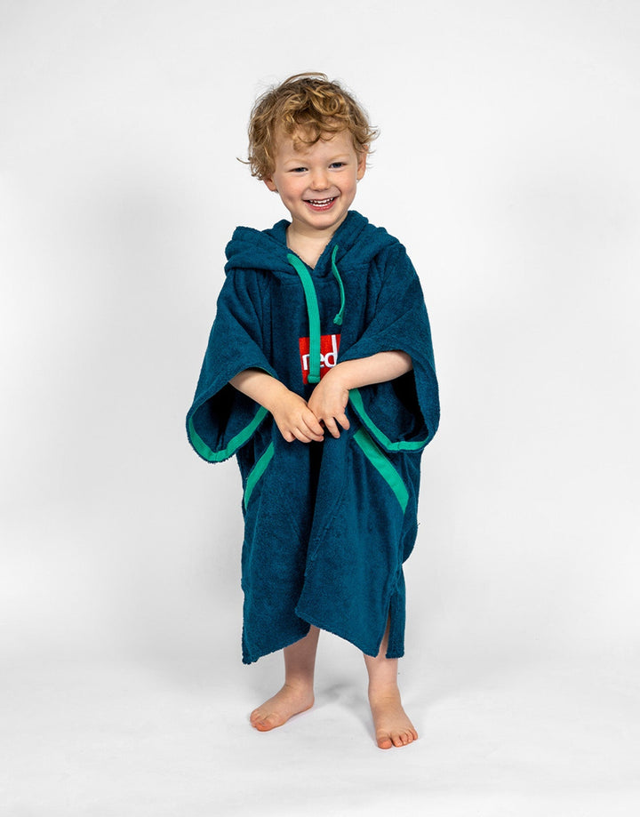 Kids’ Towelling Change Robe - Navy