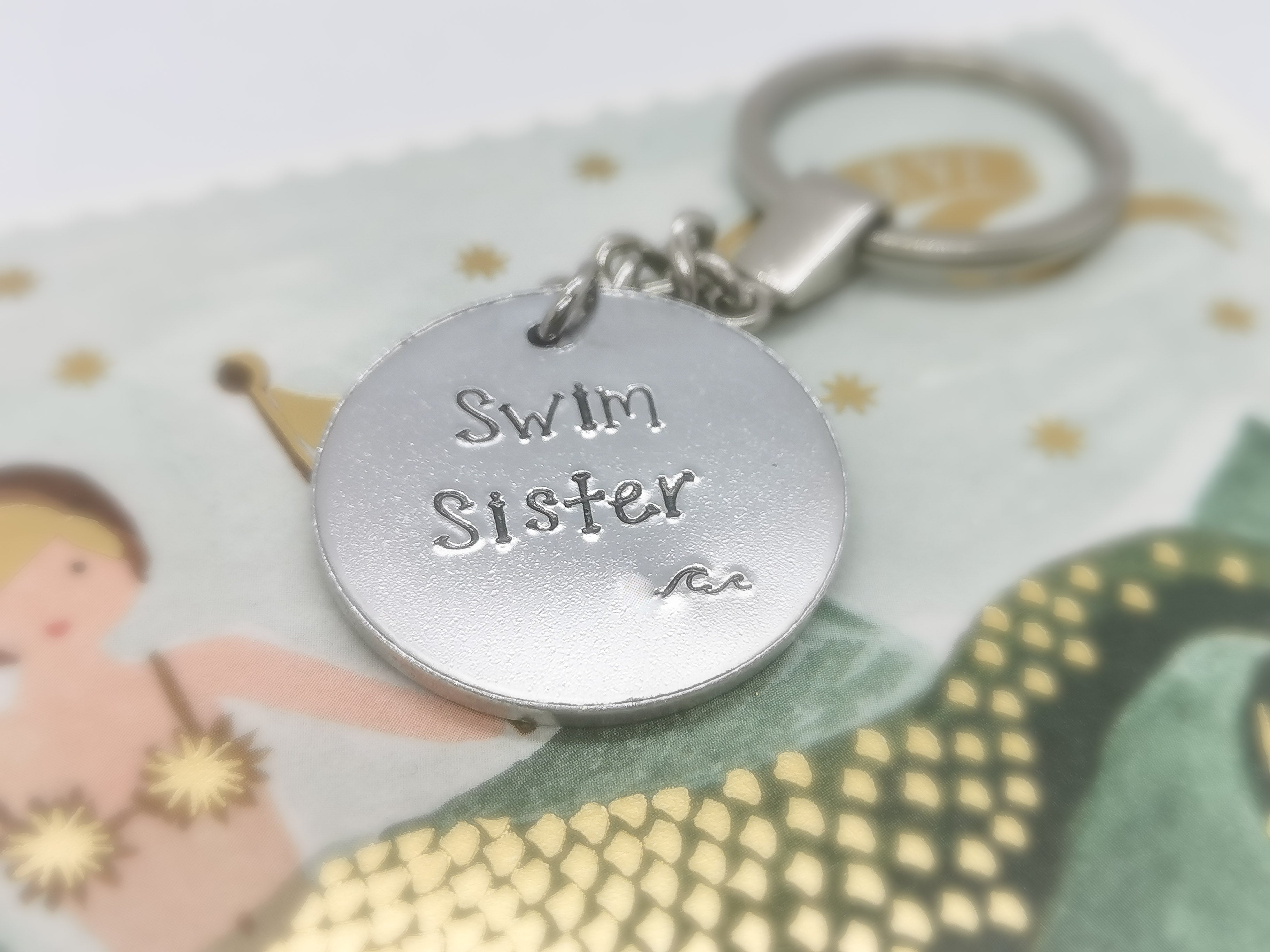 'SWIM SISTER' Keyring