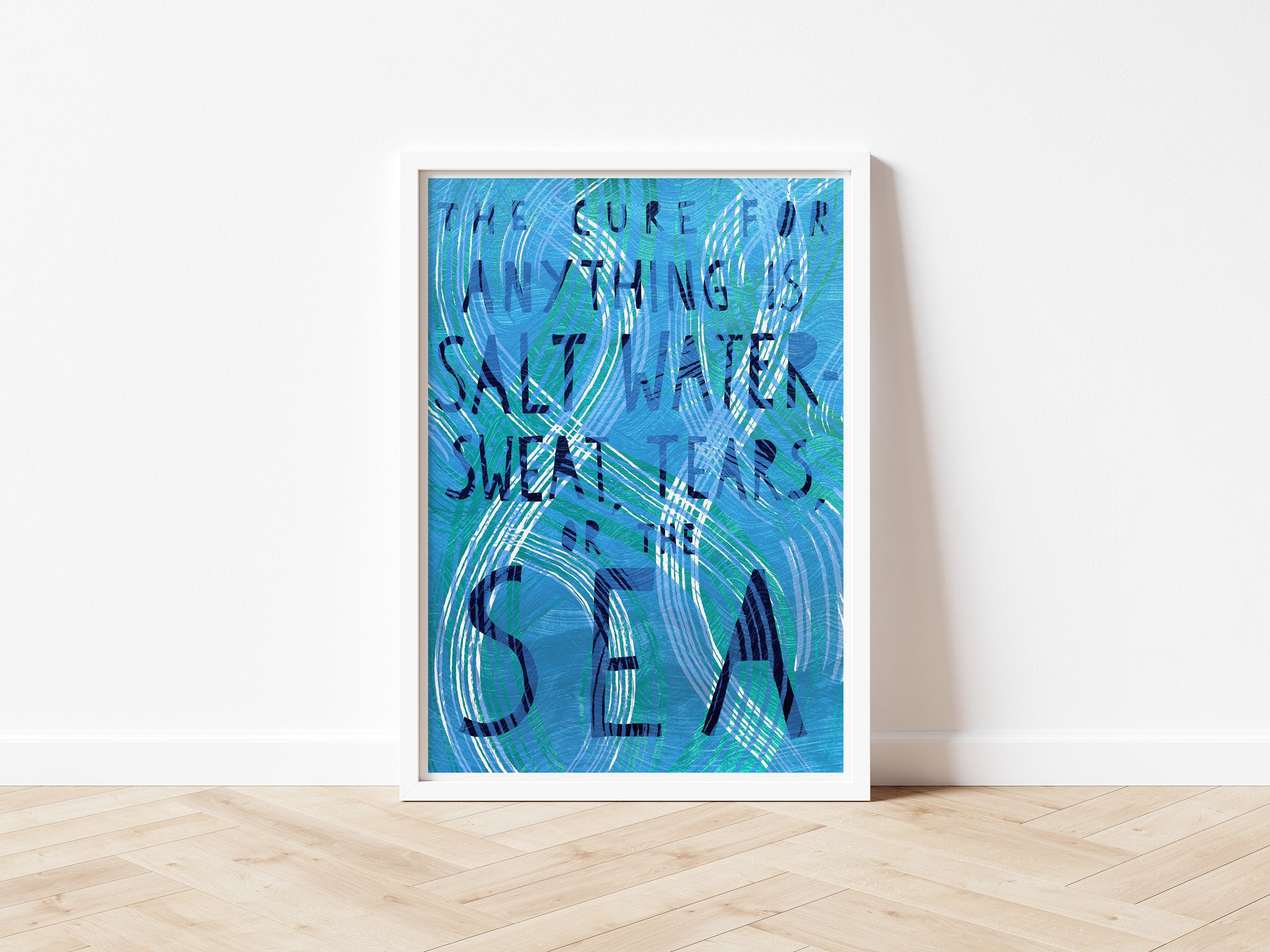 Wild Swimming Print - The Cure is The Sea