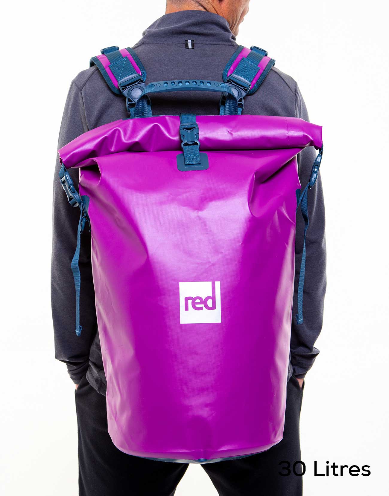 Waterproof Roll Top Dry Bag Backpack - Venture Purple