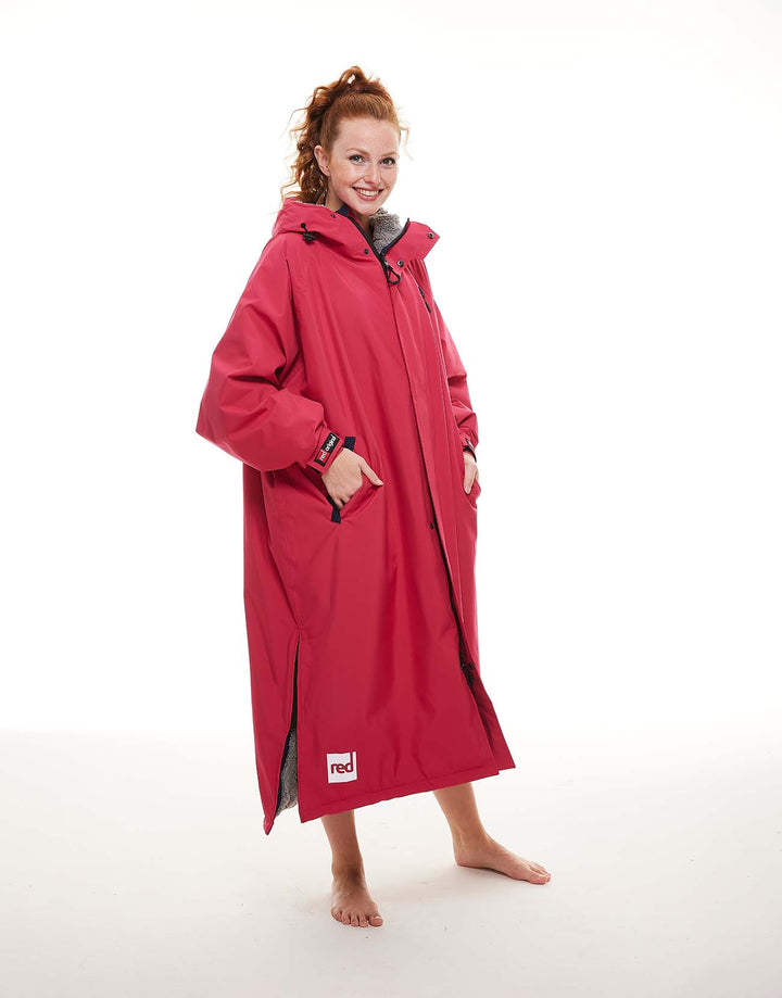 Women's Long Sleeve Pro Change Robe EVO - Fuchsia