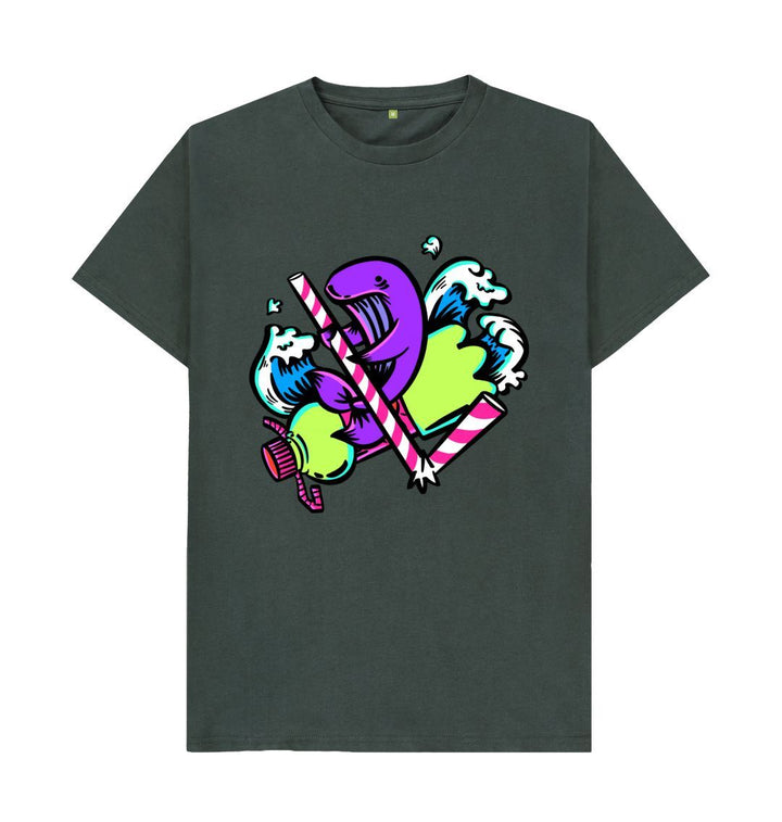 Dark Grey 'COASTAL WARRIOR' Mens Tee
