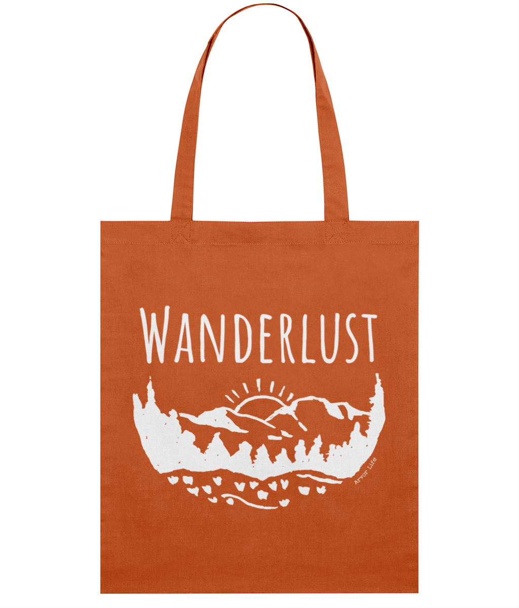 Wanderlust Organic Cotton Tote Bag