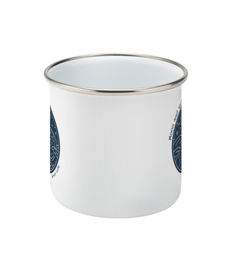 Moon and Waves Enamel Mug