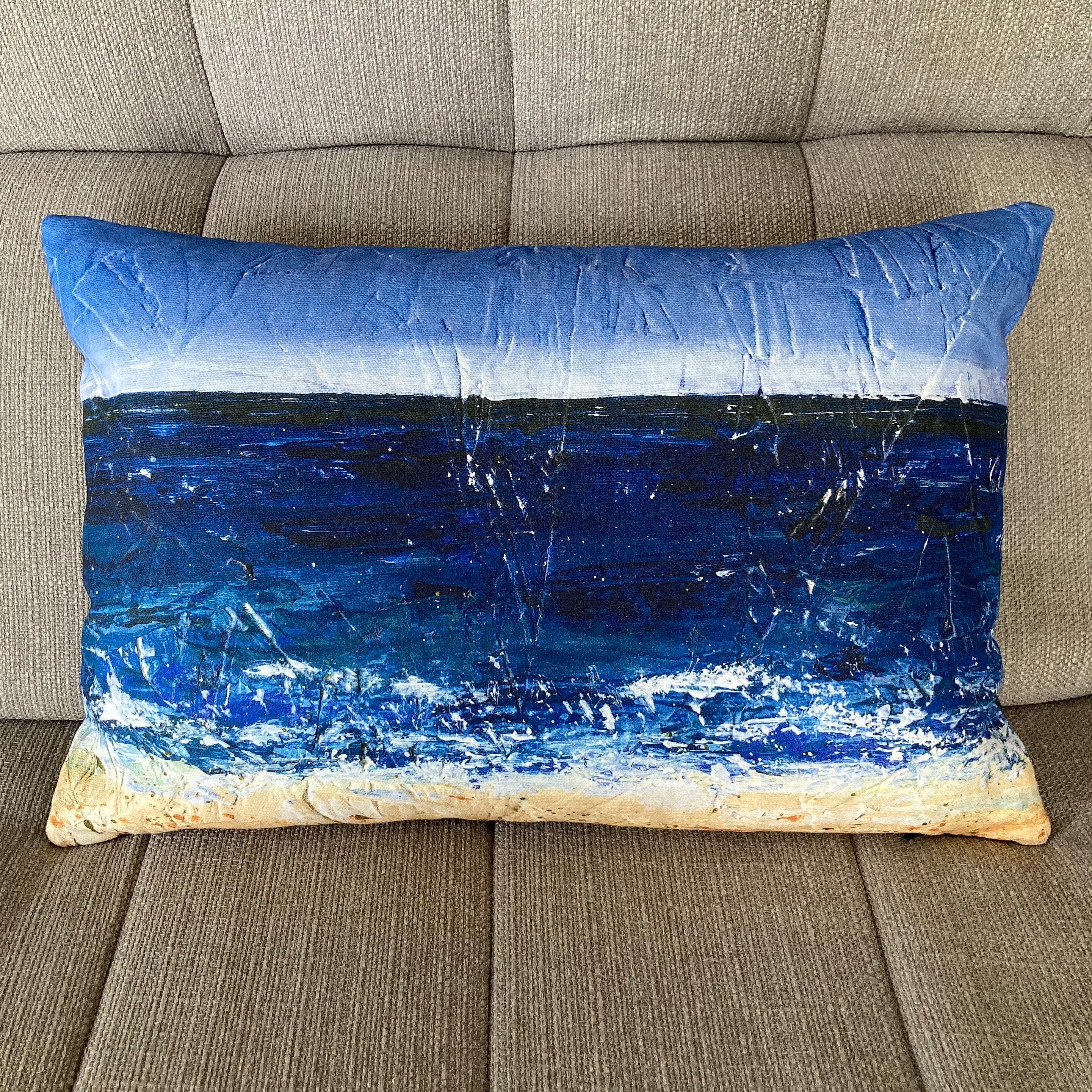 Seascape cushion | 'Carbis Bay, Cornwall'