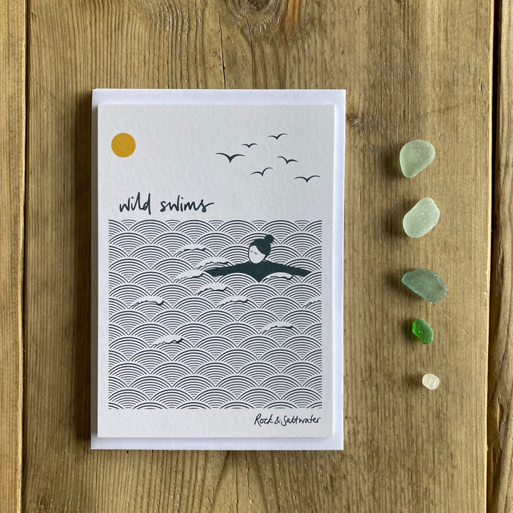 Wild swims notecards | pack of 8