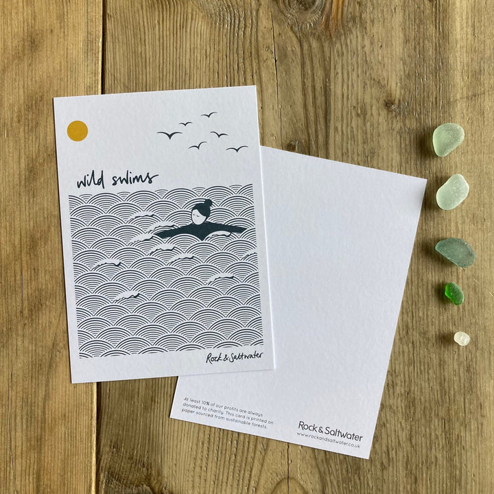 Wild swims notecards | pack of 8